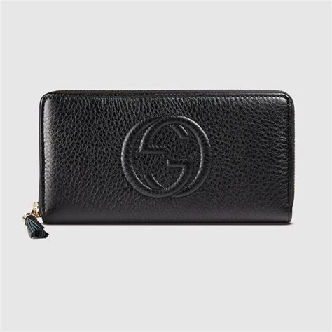 gucci soho patent leather wallet|checkered gucci wallet.